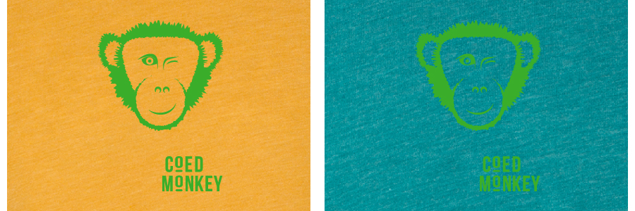 Green ink on yellow vs teal
